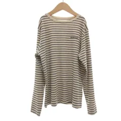 モンベル Montbell 子ども服 ロンT Tシャツ 150 ボーダー ラウンドネック 長袖 /KB ■GY59