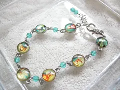 メダイ風パーツのブレスレット　ラウンド