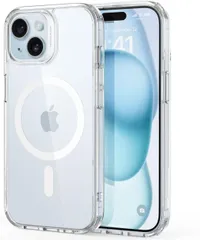 ★ESR iPhone 15 ケース ワイヤレス充電対応 耐黄変 耐衝撃 ストラップホール付き エアガードコーナーiPhone15 ケース 傷に強い背面 傷防止 指紋防止 滑り止め あいふおん15対応 磁気スマホケース Classicシリーズ クリア