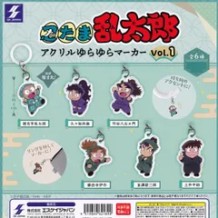 【フルコンプリート】 忍たま乱太郎 アクリルゆらゆらマーカー Vol.1 エスケイジャパン 【全6種セット(フルコンプ)＋ＤＰ台紙おまけ付き】 アニメグッズ 目印 ガチャガチャ カプセルトイ 即納 在庫品 送料無料 追跡あり