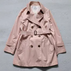 23区 スプリングコート 46 大きいサイズ 15号 17号 ピンク トレンチコート コットン 通勤