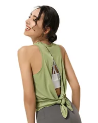 【在庫処分】トレーニング ジム スポーツウェア 軽量ストレッチ 速乾 シャツ ノースリーブ フィットネス 体型カバー ヨガ 2way レディース トップス タンクトップ ヨガウェア [Cloudstop]