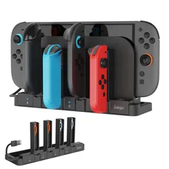 【在庫処分】コントローラー充電 Switch Switch Switch 2 2 Con用 充電スタンド Joy 省スペース 一体型 収納 取付簡単 4台同時チャージャー可能 用 ジョイコン右/左 ニンテンドースイッチ2 ジョイコン用 LED指示ランプ付き（ブ