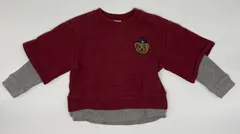 【新入荷!!】☆セット割対応☆ プティマイン キッズ レイヤード風 トレーナー 100cm （1892）