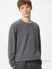 UNIQLO ユニクロ U クルーネックセーター カシミア グレー XL サイズ 新品