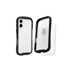 【新品】 iFace Reflection Frost iPhone 17 ケース クリア 強化ガラス(ブラック)【指紋が目立ちにくい 黄変防止 フロスト すりガラス 半透明 曇りガラス アイフェイス アイフォン17 iphone17 用 カバー 耐衝撃  0