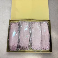 【ラベンダーベージュ】 【56枚】 柳葉型マスク ダイヤモンドマスク ３Dマスク 不織布 立体 マスク 立体マスク 不織布マスク バイカラーマスク 血色マスク 小顔マスク マスク カラーマスク