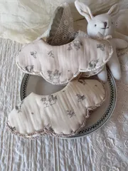 ハンドメイド スタイ by meriruno ベビースタイ もくもくスタイ ビブ スタイ よだれかけ 出産祝い 出産準備 男の子 女の子 赤ちゃん baby