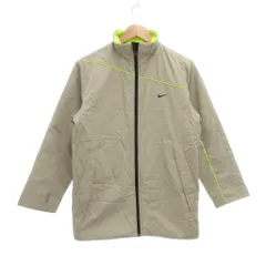ナイキ NIKE ジャケット ブルゾン ジャージ L ベージュ 長袖 スタンドカラー 裏起毛 /NU ■GY59