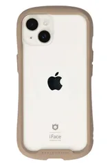 iFace Reflection iPhone 14 専用 ケース クリア 強化ガラス (ベージュ)【アイフェイス アイフォン14 用 iphone14 用 カバー 韓国 耐衝撃 透明 ストラップホール】 [ベージュ・iPhone14専用]