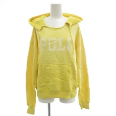 ポロ バイ ラルフローレン Polo by Ralph Lauren ロゴ スプリットネックフーディー プルオーバーパーカー トレーナー 長袖 裏毛 XL 黄 イエロー /GV ■GY53