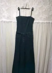 DEBE KANGJINYOUNG デニム ビスチェ ロング ワンピース