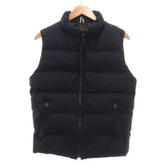 ラコステ LACOSTE ダウンベスト ジャケット ブルゾン ロゴ M 紺 ネイビー /JS ■GY53