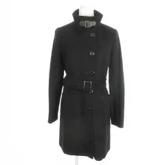 組曲 クミキョク KUMIKYOKU トレンチコート 2 黒 ブラック スタンドカラー ベルト付き /MN11 ■ECC001