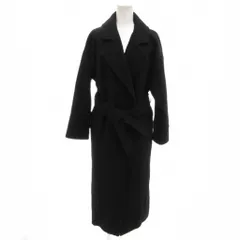 ミラオーウェン Mila Owen ラップコート ロング F 黒 ブラック ベルト付き 09FKB196003 /UO ■GY58