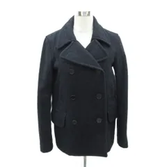 マーガレットハウエル MHL. Pコート ピーコート 麻 リネン 2 紺 ネイビー ミドル丈 578-212176 /YS23 ■GY61