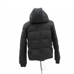 アーバンリサーチ URBAN RESEARCH ITEMS ダウンジャケット 上着 ミドル丈 2WAY 40 黒 ブラック フード付き スタンドカラー /SM21 ■GY58