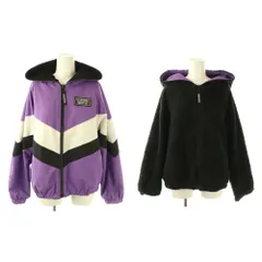 ラブトキシック キッズ ボアジャケット パーカー ブルゾン リバーシブル M 150 ブラック パープル /ES ■GY60