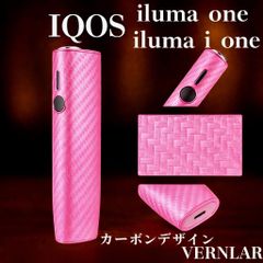 IQOS イルマ ワン ケース ピンク 高級カーボン調 キズ防止 アイコス