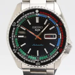 新品同様 保/箱付 稼働 セイコー 5スポーツ 4R36-15D0 AT/自動巻 ブラック文字盤 メンズ腕時計 4886200 2ANT MTY ABC18905