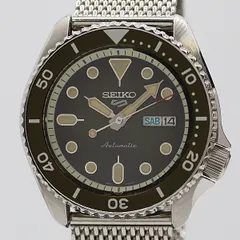美品 稼働 セイコー 5スポーツ 4R36-07G0 154286 AT/自動巻 カーキ文字盤 メンズ腕時計 8218100 2DIT ABC19063 KMT