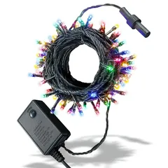 テルノン イルミネーション ライト LED 100球 ストレートタイプ 10m メモリー 機能 内蔵 コントローラー 付 10連結 可能タイプ【AD&C TORONIC】（ ミックス ） 1