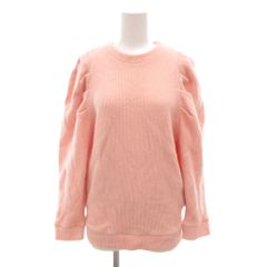 極美品 yori 黒 長袖ニットセーター 38 ウールパフスリーブニット ヨリ