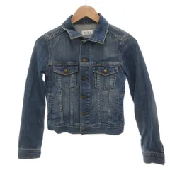 プラステ PLST デニムジャケット M 青 ブルー 長袖 短丈 レギュラーカラー 無地 12-9904003 /HW ■ECF001