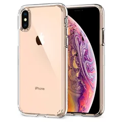 Spigen iPhone XS ケース/iPhone X ケース クリア 耐衝撃 米軍MIL規格取得 5.8インチ 対応 ワイヤレス充電 画面保護 レンズ保護 衝撃吸収 ウルトラ・ハイブリッド 057CS22127 (クリスタル・クリア)