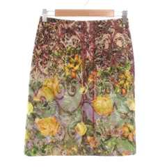 グレースコンチネンタル GRACE CONTINENTAL スカート 36 マルチカラー 花柄 膝丈 /UO ■GY66
