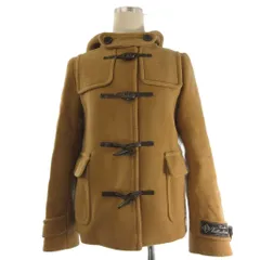 B&Y ユナイテッドアローズ BEAUTY&YOUTH ビューティー&ユース ダッフルコート ショート丈 フード ウール 茶系 キャメル S ■TC