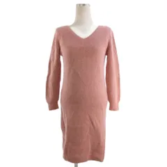 アプワイザーリッシェ Apuweiser-riche ニット ワンピース バックリボン アンゴラ ピンク 2 ■TC