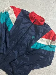 adidas 90s ヴィンテージ トレフォイル ボールド バイカラー ウィンドブレーカー