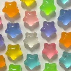 【s127】1セット 9個入り 180円 星 デコパーツ ホイップデコ ハンドメイド 資材