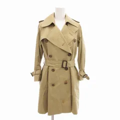 ビューティフルピープル beautiful people 美品 トレンチコート レオパード柄 ライナー ベルト付き ダブル ミドル丈 130 XS ベージュ /TZ