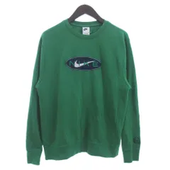 ナイキ NIKE トレーナー スウェット 長袖 裏毛 ロゴ 刺繍 コットン SP240710NIG 緑 グリーン S