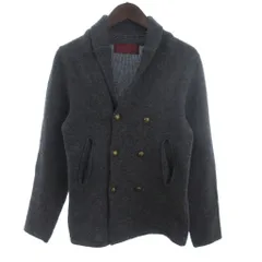 ドリューアンドコー DREW＆CO カーディガン ニット ダブル 金ボタン ウール グレー