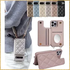 ☆彡送料無料でお届け☆彡Color:ピンク(リングなし)_Size:Pixel 9/9Pro LIISEA pixel9 ケース ショルダー キルティング カード 収納 手帳型 ストラップ 付き ミラー 鏡付き マグネットホック グーグルピクセル9 pixel