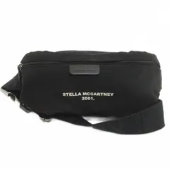 ステラマッカートニー STELLA McCARTNEY ボディバッグ ウエストポーチ ナイロン ロゴ プリント 570173  黒 ブラック 鞄