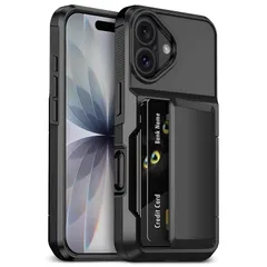 【新品】 VOFOLEN for iPhone17 ケース カード入れ （ 4枚） 背面 手帳型 いphone17 カード収納 米軍MIL規格 耐衝撃最強 アイフォン1.7 ケース 軽量 マット質 指紋防止 落下防止 スマホケース iPhone 17 6. 1