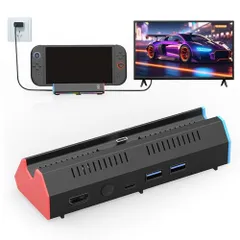 Switch 2 ドック 互換 TVドック 充電スタンド スイッチ2 ドック 直接にTV出力 切り替え ドック 遅延なし 多機能 小型 4K 60Hz対応 Type-C USB3.0ポート付 HDMI2.0変換 交換スタンド 充電モード軽量  5cc83708