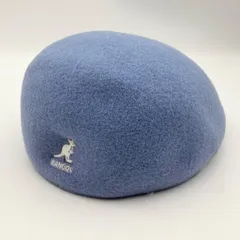 KANGOL カンゴール SEAMLESS WOOL 507 ハンチング 帽子 ウール ロゴ 刺繍 ベレー帽 ブルー メンズ レディース SQ-2-33
