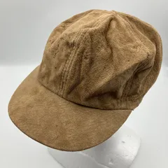 GAP OLD ギャップ スエード キャップ ピッグレザー 豚革 帽子 CAP ベージュ メンズ レディースSQ-2-38のサムネイル