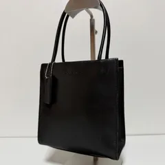 Vintage COACH オールドコーチ ヴィンテージ ミニトートバッグ オールレザー スクエア ブラック MADE IN TURKEY トルコ製 B468