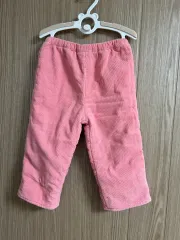ピンク コーデュロイ 赤ちゃん 起毛 ズボン 80