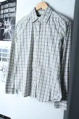 W(S) Club Monaco クラブモナコ シャツ シャツ The HANDSOME ブラウス CHECK 黄 Kitsch-1749B