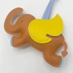 KR107-e ストラップ 象 ぞう キーホルダー バッグチャーム アニマル