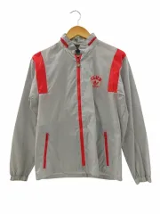 アディダス adidas CLUB 80s ナイロンジャケット ナイロンパーカー ヴィンテージ デサント グレー レッド S