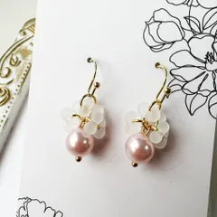 チェコビーズの可愛いピアスD104