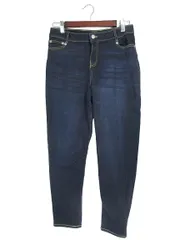 シューラルー SHOO・LA・RUE デニム パンツ 無地 ロング サイズM インディゴ QQQ